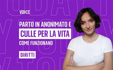 infografica che illustra la differenza tra parto in anonimato e utilizzo della culla per la vita
