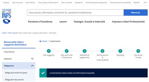 Documenti per la domanda INPS