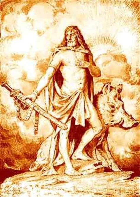 Freyr con il suo cinghiale Gullinbursti