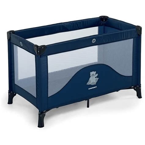 diagramma che mostra le dimensioni interne di una culla da campeggio standard con materassino da 120x60 cm