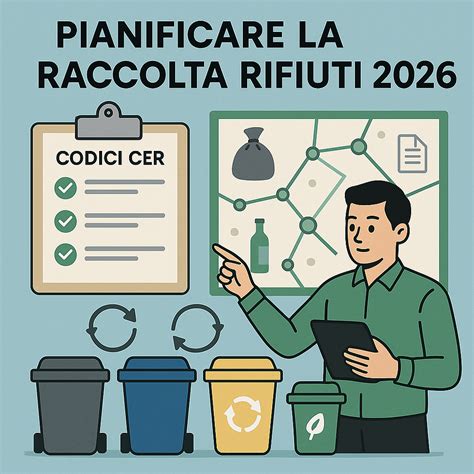 infografica sulle tipologie di rifiuti e giorni di raccolta