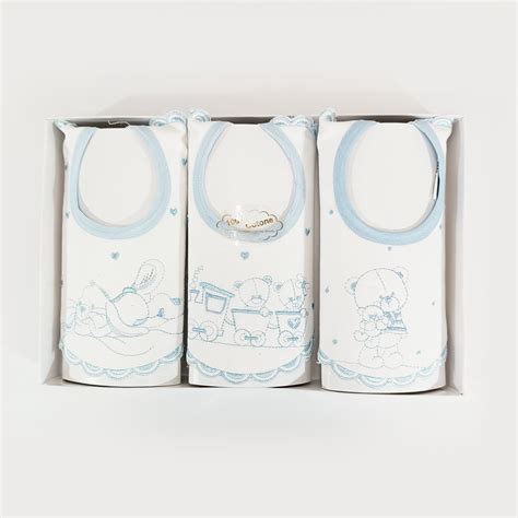 Set di bavette neonato con stampe a tema