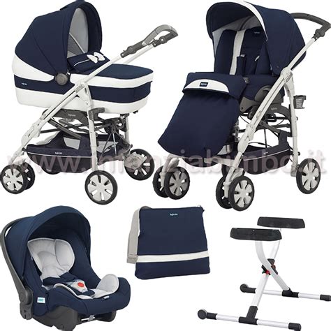 Vista esplosa del sistema trio Inglesina Otutto con i componenti principali