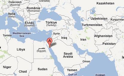 Mappa del Mar Rosso e dell'Egitto con Sharm el-Sheikh evidenziata