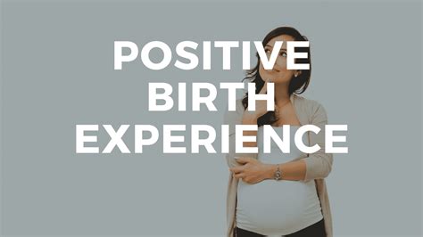 Chart of positive birth experiences