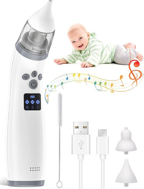 Aspiratore nasale elettrico in azione con bambino
