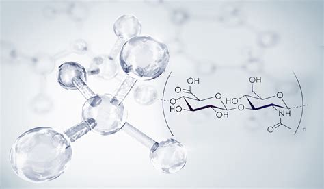 Microscopio che mostra acido ialuronico