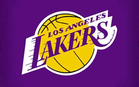Logo Lakers con colori viola e oro