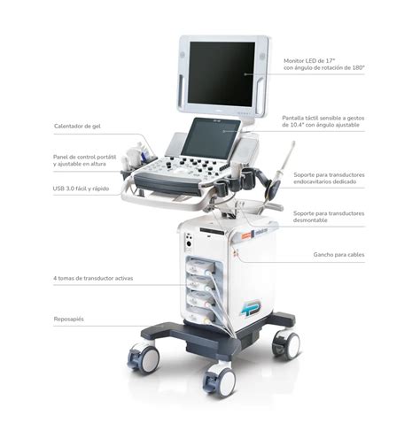 Illustrazione di un ecografo in uso