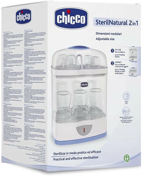 Chicco SterilNatural 2in1 in modalità Full Size e Compact