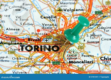 Map showing location of Rivoli hospital in relation to Turin