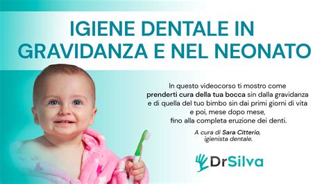schema grafico sulla corretta pulizia dentale nel neonato