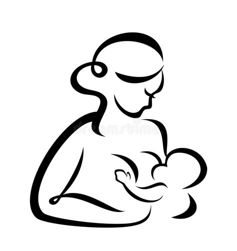 Illustrazione antica di una donna che allatta un bambino