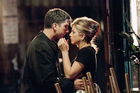 Ross and Rachel kiss romantic moment