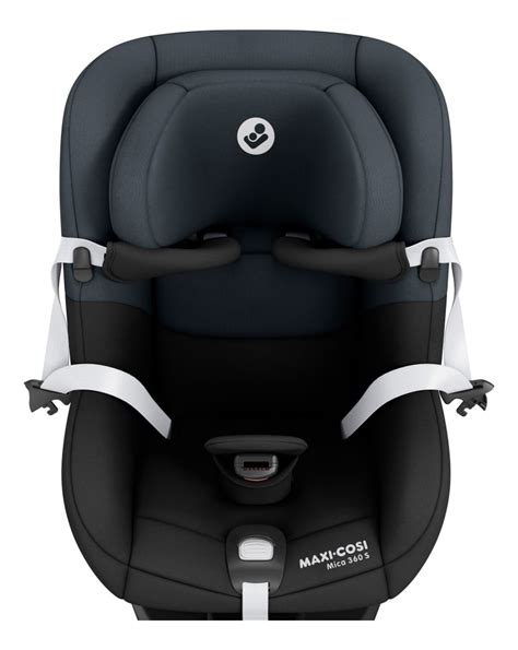 Maxi-Cosi Mica car seat with 360-degree rotation indicated