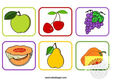 contrassegni con frutta disegnata a mano