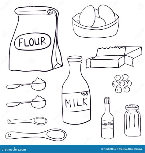 Illustrazione degli ingredienti principali del biscotto