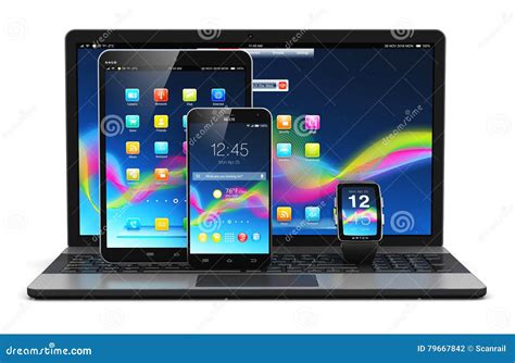 illustrazione astratta di tecnologia e smartphone moderno