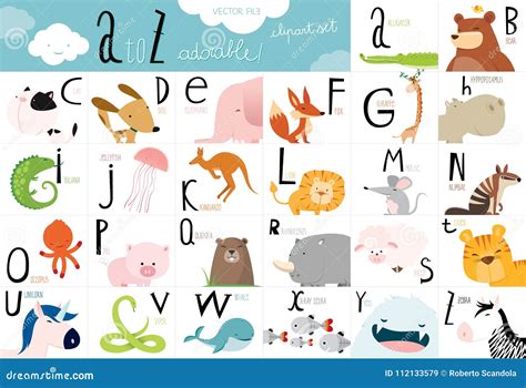 Tavola dell'alfabeto illustrata