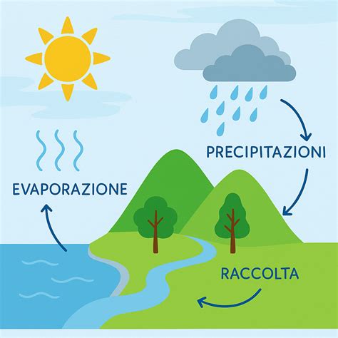 Ciclo dell'acqua e elementi naturali