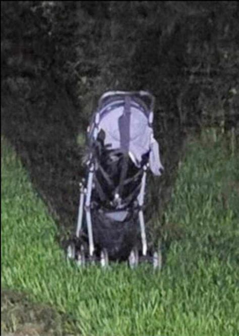 Passeggino abbandonato con neonato