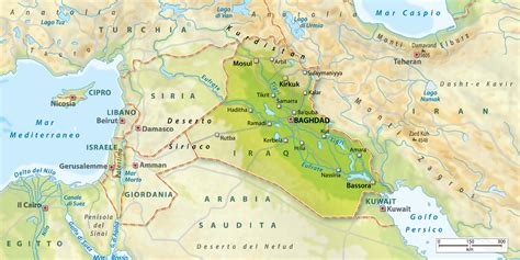 Mappa della Mesopotamia antica con Uruk evidenziata
