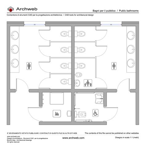 Immagine di un fasciatoio in un bagno pubblico accessibile