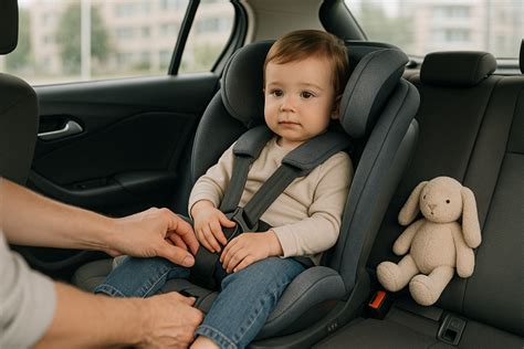 Seggiolino auto installato correttamente in un'auto