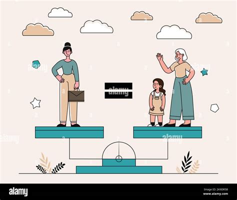 illustrazione astratta rappresentante equilibrio tra lavoro e maternità