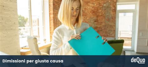 infografica che schematizza i passaggi per le dimissioni per giusta causa