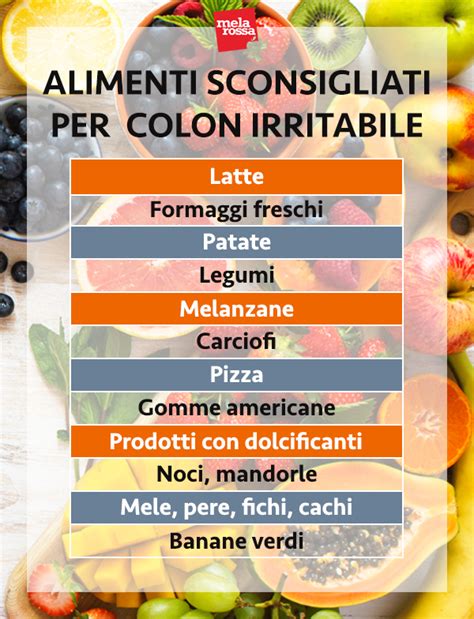 Tabella riassuntiva di alimenti consigliati e sconsigliati per neonati