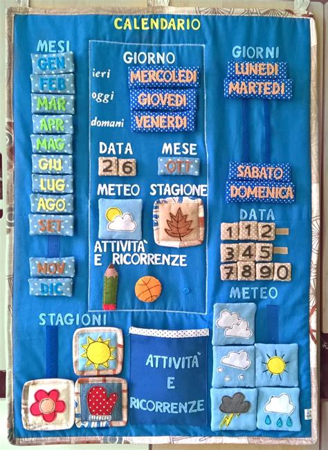 Calendario educativo per bambini