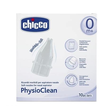 dettaglio tecnico dell'aspiratore nasale PhysioClean di Chicco