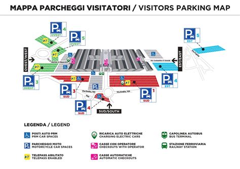 Mappa schematica dei parcheggi e degli ingressi al parco della Cascata del Varone