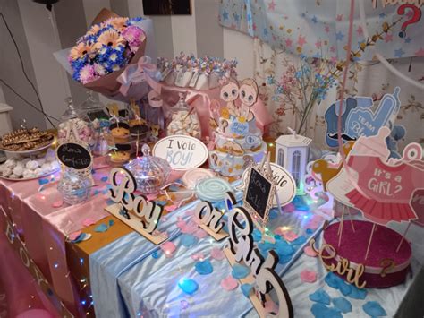 tavolo giochi gender reveal