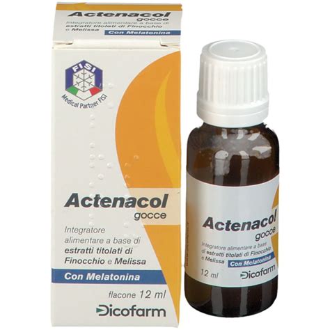 Tabelle nutrizionali dettagliate di Actenacol Gocce