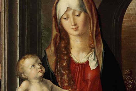 Dettaglio della Madonna del Lucherino di Albrecht Dürer