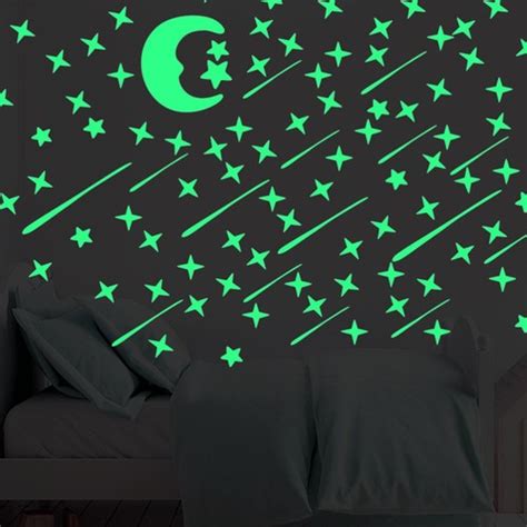 Adesivi murali fluorescenti stelle
