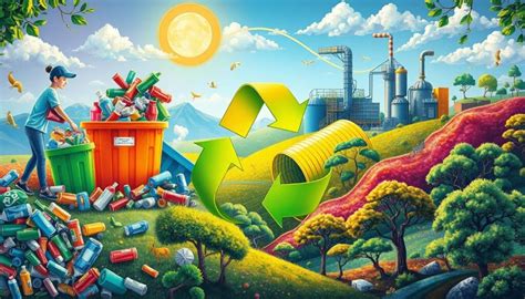 Icone che rappresentano riciclo, sostenibilità e sicurezza