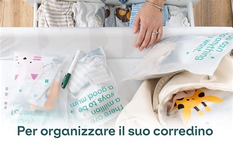 Sacchetti corredino riutilizzabili per viaggi e asilo nido