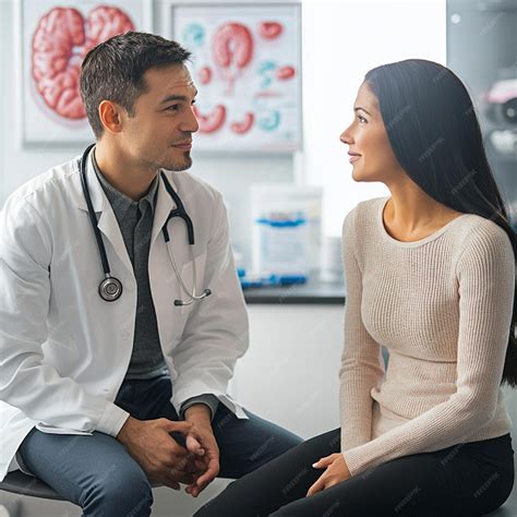 Coppia con medico che discute opzioni