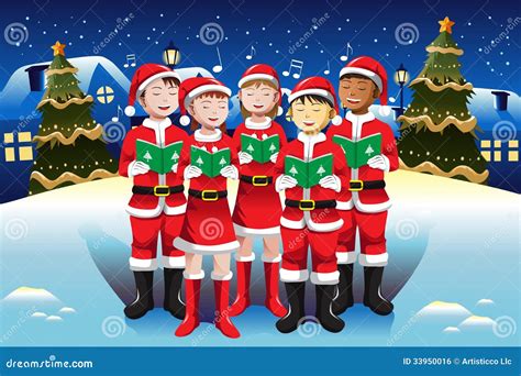 bambini che cantano in coro durante le feste di Natale