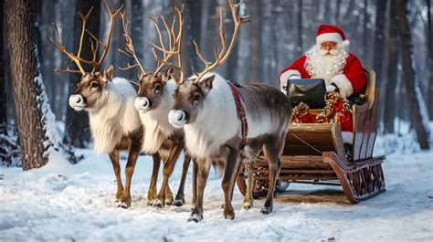 Babbo Natale e renne