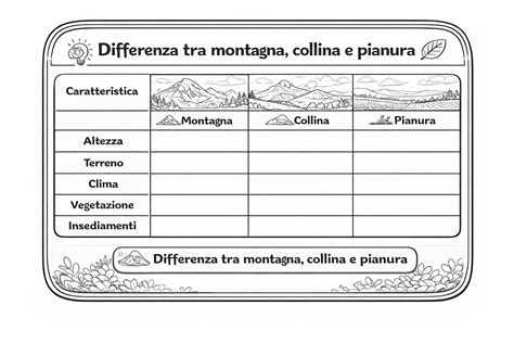 diagramma concettuale che mette a confronto le aspettative (la montagna) e la realtà (il topolino)