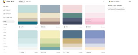 Palette di colori pastello per vernici materiche adatte a vari supporti