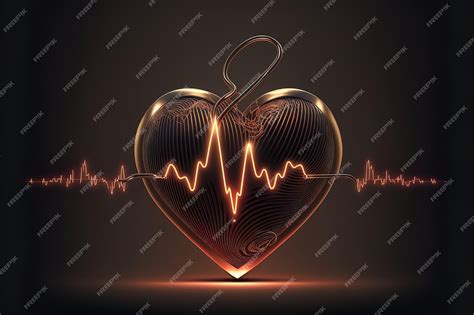 Illustrazione di un feto monitorato con battito cardiaco visibile