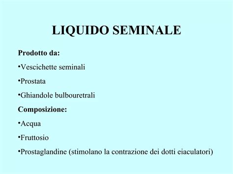 Composizione del liquido dello squirting e sue origini