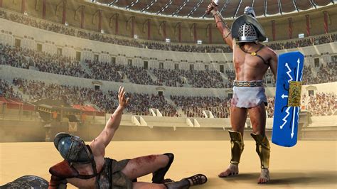 Gladiatori romani e una coppa di orzo
