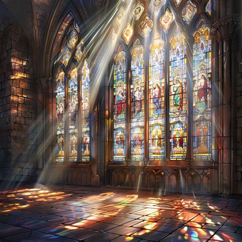 interno di una chiesa antica con luce che filtra dalle vetrate