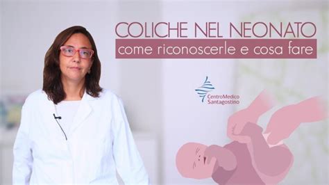 Infografica con i principali sintomi delle coliche neonatali